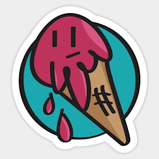 Melancoly Icecream Sticker